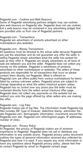 pegpedal privacy