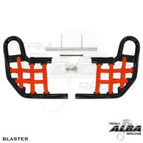 Alba Racing 212-t1-br-blem Blaster Yfs200 Yfs 200 Nerf Bars Black Bar Red Nets Blemish