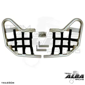 218-t1-sb Alba Racing Trx 450r Trx450r Honda Nerf Bars Silver Bar Black Nets 218 T1 Sb