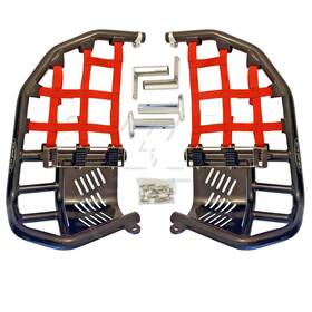 Alba Racing 218-t7-sb Honda Trx 250r Nerf Bars 88-89 Pro Peg Silver/black 218-t7-br