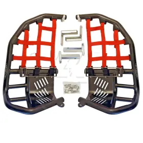 218-t7-br Alba Racing 218-t7-sb Honda Trx 250r Nerf Bars 88-89 Pro Peg Silver/black
