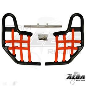 Alba Racing 220-t1-br-blem Trx 250ex 250x Honda Nerf Bars Black Bar Red Nets Blemish