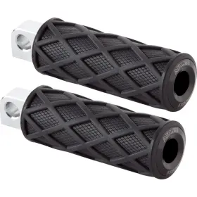 400-047 Arlen Ness Diamond Male Mount Footpeg - Knurled Black