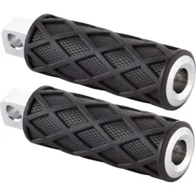 400-048 Arlen Ness Diamond Male Mount Footpeg - Knurled Chrome