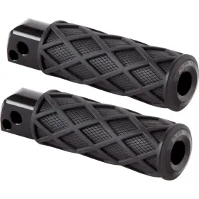 400-053 Arlen Ness Diamond Passenger Footpeg - Knurled Black