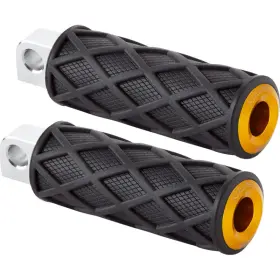 400-055 Arlen Ness Diamond Male Mount Footpeg - Knurled Gold
