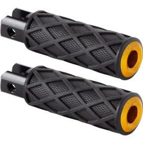 400-057 Arlen Ness Diamond Driver Footpeg - Knurled Gold