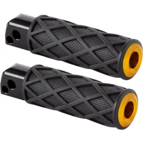 400-059 Arlen Ness Diamond Passenger Footpeg - Knurled Gold