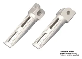 Frs080al Bike-it Open Box Inch Biketek Footpegs Billet Alloy Race Silver Suzuki Front/rear