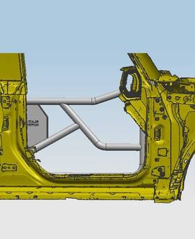 Black Horse Offroad Tfdfb21 Tubular Front Doors