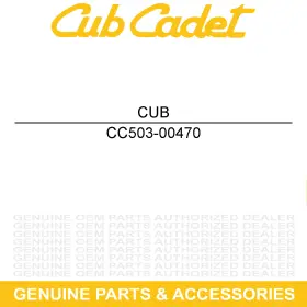 503-00470 Cub Cadet Protective Cover Left Rear Ft Rst Cx750 Crew 4x4