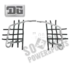 2753-d182084-atv Dg Performance Alloy Nerf Bars-alloy Bar-black Web For 2004-2009 Yamaha Yfz450