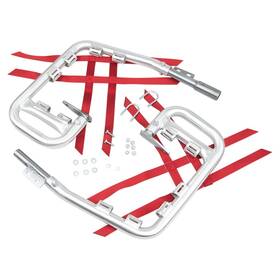 Dg Performance 2761-d182100-atv Alloy Nerf Bars-alloy Bar-red Web For 1993-2006 Honda Trx90
