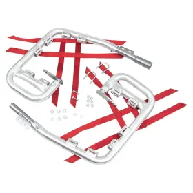2761-d182100-atv Dg Performance Alloy Nerf Bars-alloy Bar-red Web For 1993-2006 Honda Trx90