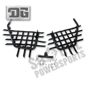 Dg Performance 2766-d182110-atv Alloy Nerf Bars-black Textured Bar-black Web For 2006-2018