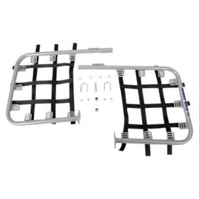 Dg Performance 2845-d182268-atv Steel Nerf Bars-silver Bar-black Web For 1987-2012 Honda Trx250x