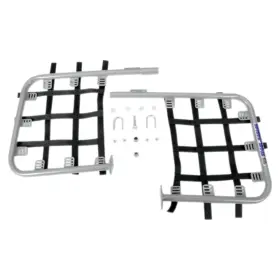 2847-d182272-atv Dg Performance Steel Nerf Bars-silver Bar-black Web For 2009 Honda Trx300x Atv