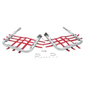 Dg Performance 6010-d152598-atv Alloy Nerf Bars-alloy Bar-red Web For 1987-2012 Honda Trx250x Atv