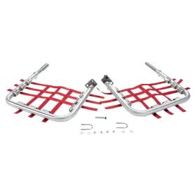 6010-d152598-atv Dg Performance Alloy Nerf Bars-alloy Bar-red Web For 1987-2012 Honda Trx250x Atv
