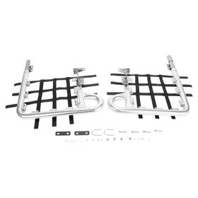 Dg Performance 6053-d152684-atv Fat Series Alloy Nerf Bars-silver Bar-black Web For 2009-2013