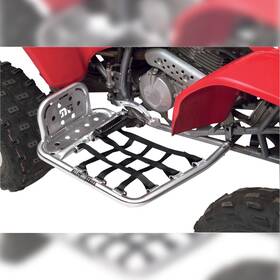 Dg Performance 6066-d152710-atv Hg Alloy Series Nerf Bars-silver Bar-black Web For 1999-2008