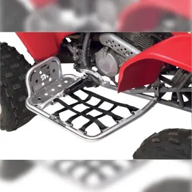 6066-d152710-atv Dg Performance Hg Alloy Series Nerf Bars-silver Bar-black Web For 1999-2008