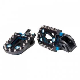 Fasst Fp-100k-bl Impact Moto Pegs Black/blue For Atv/utv