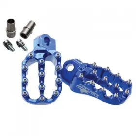1609420014 Fastway Evo Air Motorcycle Foot Pegs Kit Blue For Atv/utv