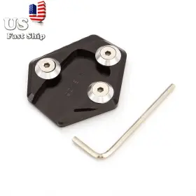 Fx-bc-msx125-r1j-210621-m-2 Fxcnc For Msx125 Grom 125 Cnc Sidestand Plate Kickstand Extension Pad Black