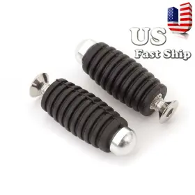 Fx-sjxjz-r1j-200217-z-m-2 Fxcnc Universal For Honda Rubber Pedals Rearset Modified Foot Pegs Parts Silver Usa