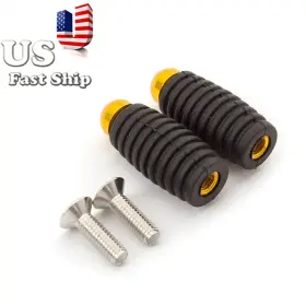 Fx-sjxjz-r1j-200217-z-m-3 Fxcnc Universal For Suzuki Rubber Pedals Rearset Modified Foot Pegs Parts Gold Usa