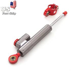 Fxcnc Fx-tc-rzm4j-202014-z-m-65 For Z300 Z250 Versys 650 Steering Stabilizer Damper 696 796 795 Ducati 848 Gray