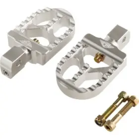 08-57-8 Joker Machine Long Serrated Footpeg - Clear Anodized