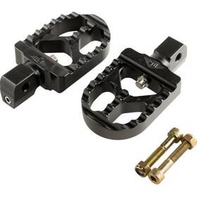 Joker Machine 08-57-8b Short Serrated Footpeg - Black Anodized