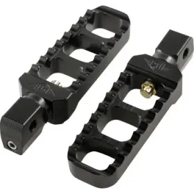 08-61-8b Joker Machine Narrow Serrated Footpeg - Black Anodized