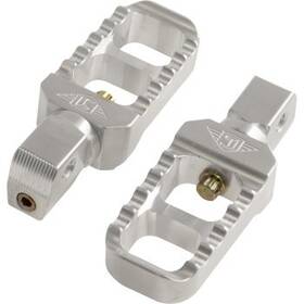 Joker Machine 08-642-8 Stubby Serrated Footpeg - Clear Anodized