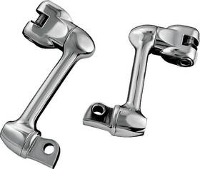 Kuryakyn 191209003258 4in Adjustable Lockable Offsets With Male Mount Adapter Chrome