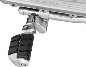 Kuryakyn 191209004040 Dually Iso Offset Highway Pegs With 1inch Clamp Chrome Pair