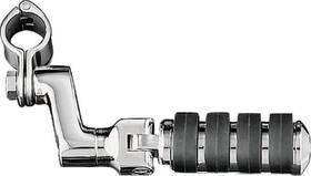 Kuryakyn 191209004422 Large Iso Offset Highway Pegs With 1-1/4inch Clamp Chrome Pair