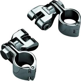 Kuryakyn 191209004538 Peg Mounts With 1-1/4in Magnum Quick Clamps Chrome Pair