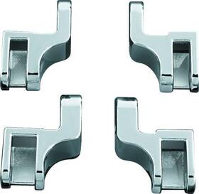 Kuryakyn 191209010904 Driver Floorboard Relocation Brackets For Flst Models Chrome