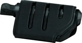 Kuryakyn 191209015909 Trident Dually Peg With Male Adapter Gloss Black