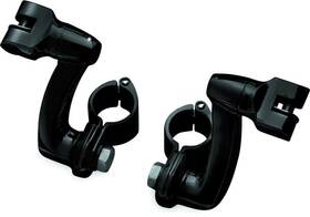 Kuryakyn 191209015954 Longhorn Offset Peg Mounts With 1-1/4inch Clamp Black