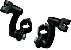 Kuryakyn 191209015954 Longhorn Offset Peg Mounts With 1-1/4inch Clamp Black