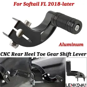 Mp03-001-0058b-ddtus Lenkdou Rear Heel Toe Shift Lever Shifter Pedal For Harley Softail Slim Flsl Low Rider S