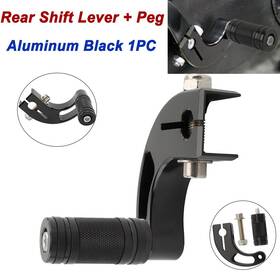 Lenkdou Mp03-001-0058b-dleus Heel Toe Shift Lever Shifter Pedal For Harley Softail Fl Standard Low Rider S