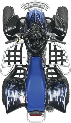 Motorsport Products 2486-m163550-atv Ez-fit Nerf Bars-silver For 2004-2009 Honda Trx450r Atv
