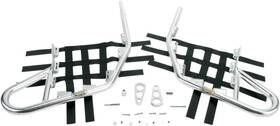 Motorsport Products 2489-m163556-atv Ez-fit Nerf Bars-silver For 2009-2012 Honda Trx400x Atv