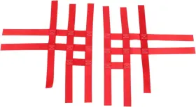 4708-m293994-atv Motorsport Products Replacement Ez-fit Nerf Bar Nets-red For 2011 Yamaha