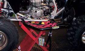Motorsport Products 4716-m546010-atv Replacement Ez-fit Nerf Bar Nets-red For 2006-2009 Yamaha
